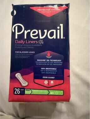 🩷🩺 Prevail Daily Liners 26 Ct Regular – Set of 3🩺🩷